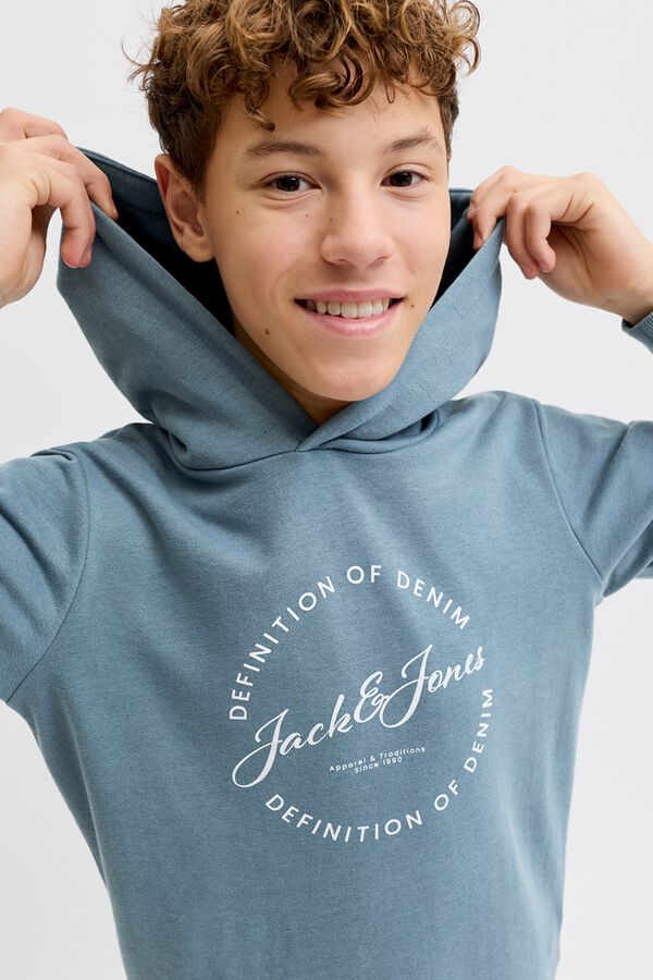Jack & Jones Junior Fleece hooded sweatshirt grey