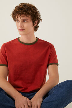 Springfield T-shirt contraste bordeaux