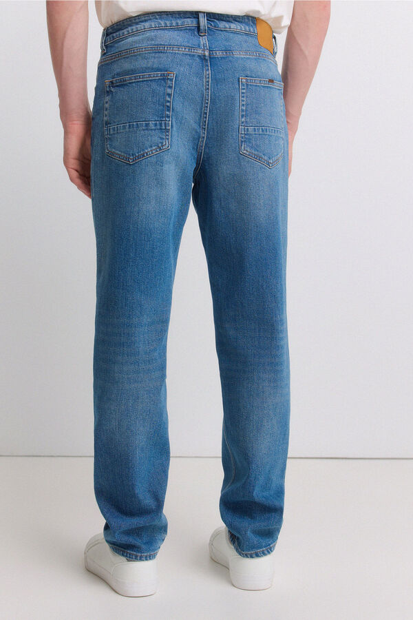 Springfield Jeans lavado medio sobretintado regular fit azul