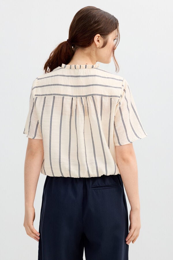 Inside Camiseta manga volantes blanco