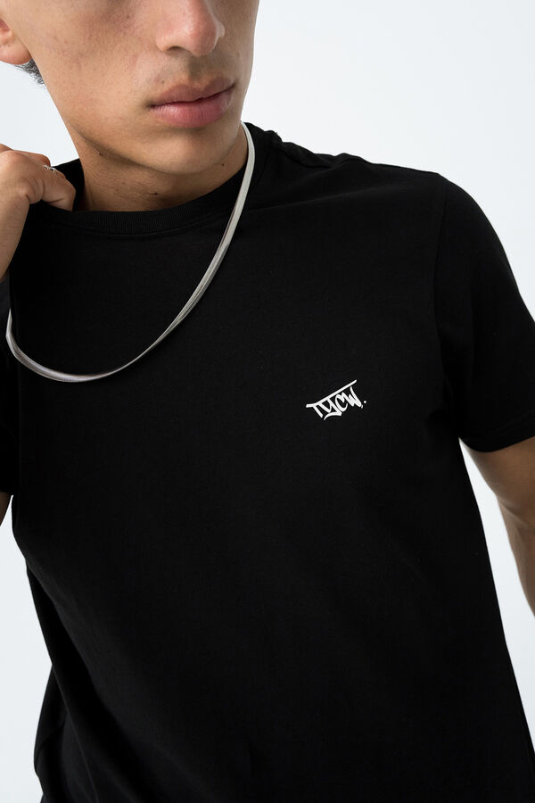 Tiffosi Young T-shirt with printed back black