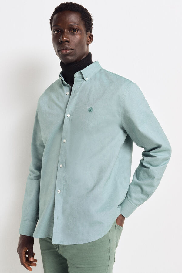 Springfield Camisa oxford verde