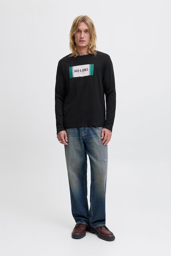 Jack & Jones Regular fit T-shirt  Crna