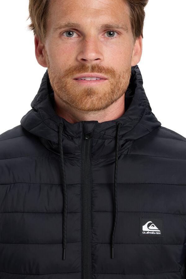 Quiksilver Hooded puffer jacket black