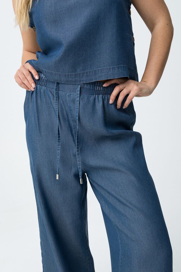 Tiffosi Pantal&oacute;n ancho azul