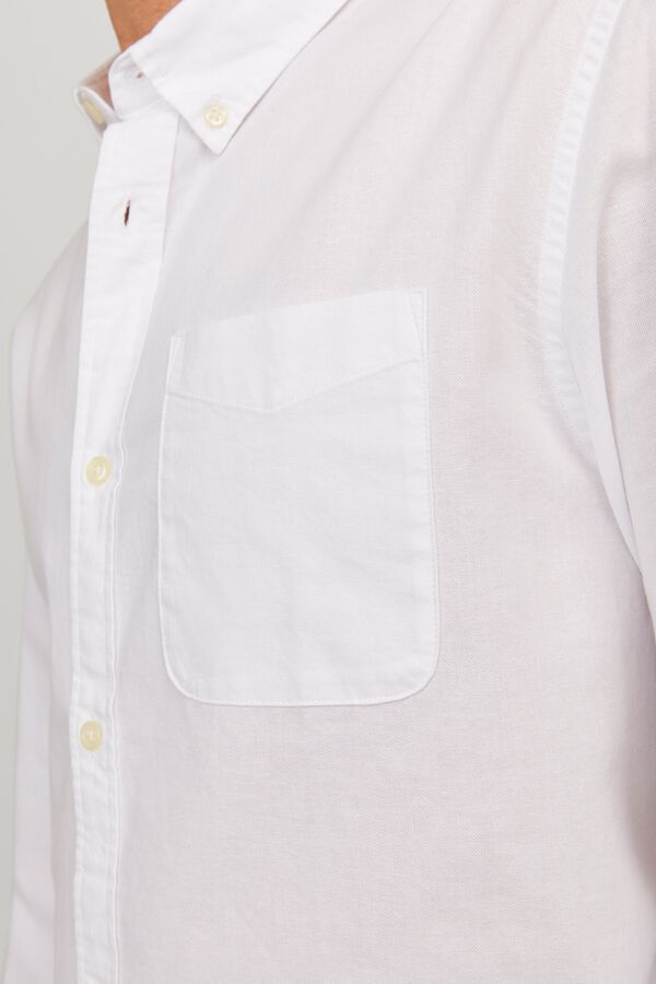 Jack & Jones Camisa oxford regular branco