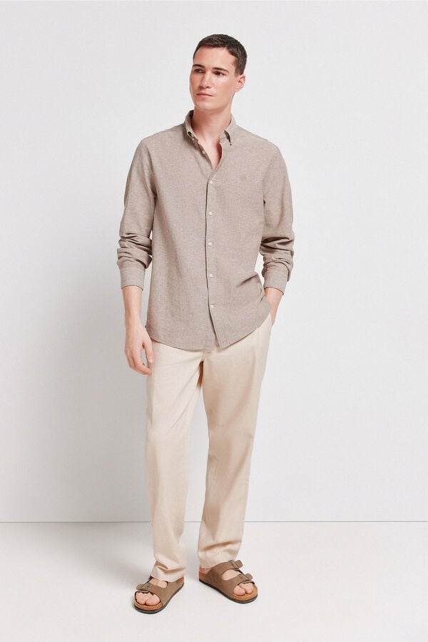 Springfield Linen shirt nude