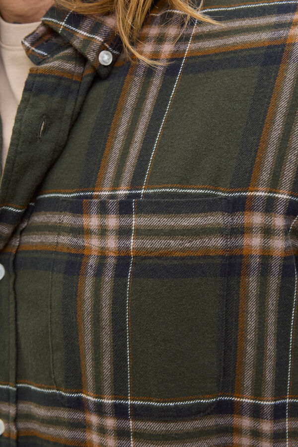 Jack & Jones Regular fit checked shirt vert
