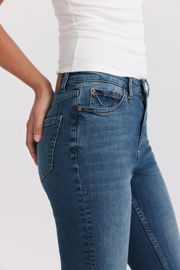 Springfield Bootcut high-rise jeans blue