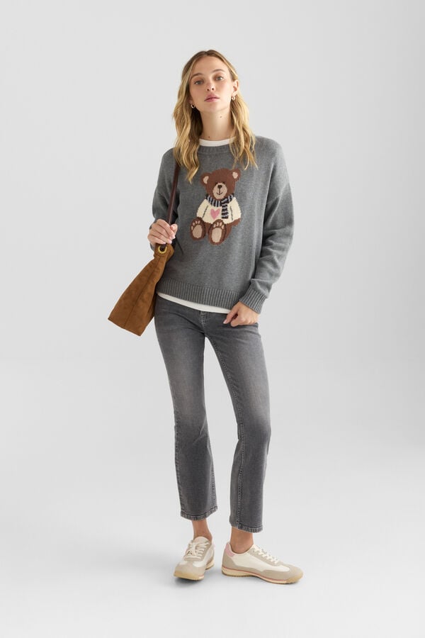 Springfield Bear jumper grey