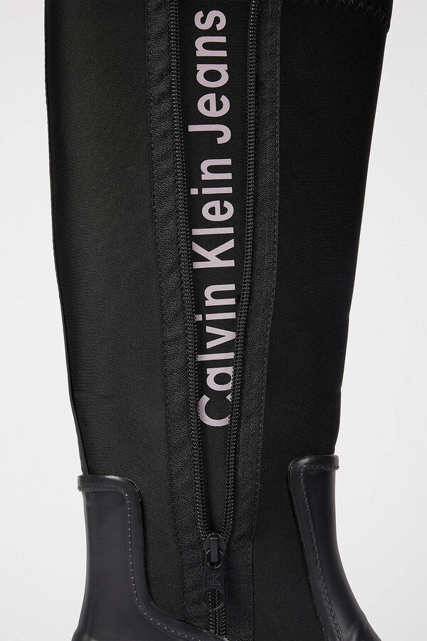 Calvin Klein Bota de chuva feminina Calvin Klein Jeans preto