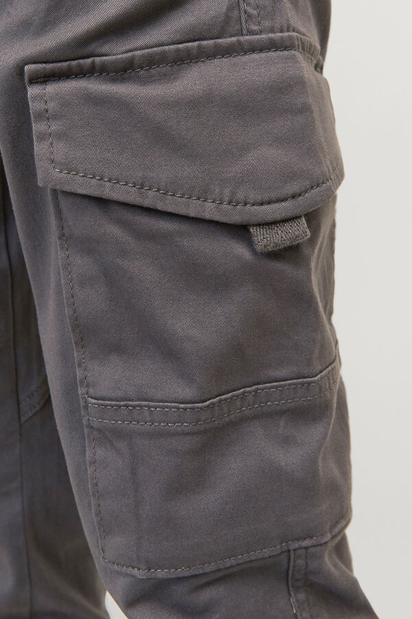 Jack & Jones Junior Pantal&oacute;n cargo gris