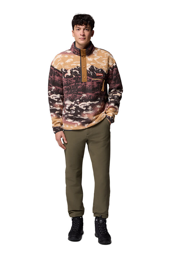 Columbia Fleece mit Druckkn&ouml;pfen Nude