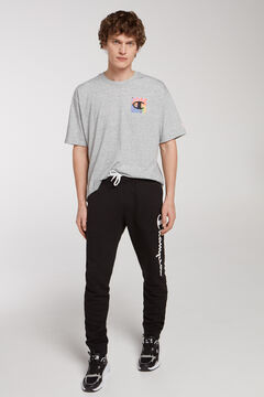 Springfield cuffed joggers with logo on the leg fekete