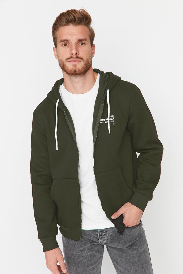 Trendyol Sudadera con capucha kaki