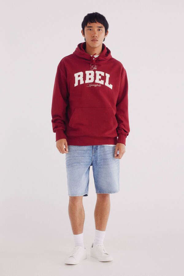 Springfield Rbel hood sweatshirt  red