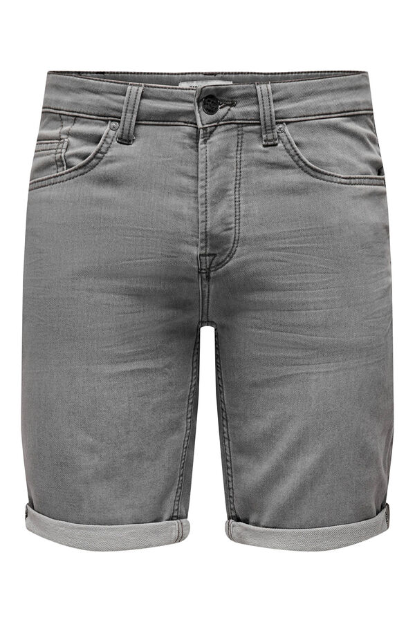Only & Sons Denim Bermuda shorts grey