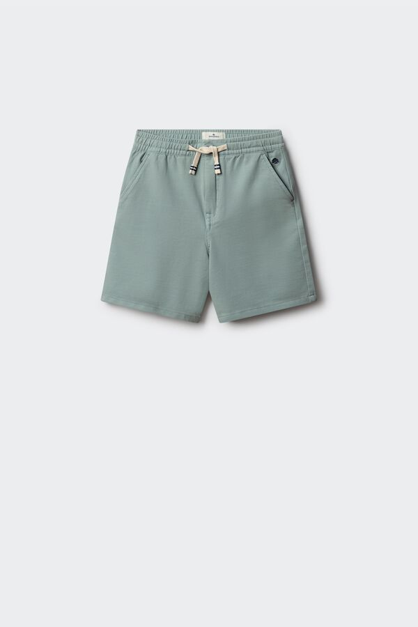 Springfield Kids Bermuda chino em malha para menino azul