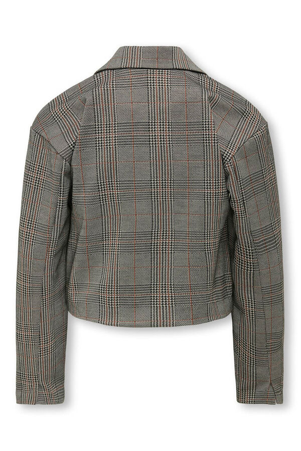 Only Girls Blazer corta marr&oacute;n