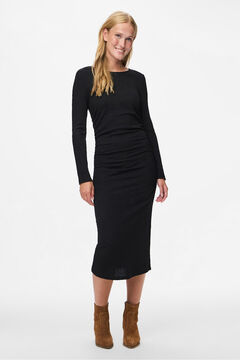 Pieces Vestido midi manga comprida