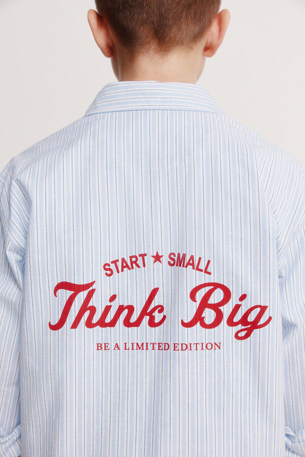 Springfield Kids Camisa popelin rayas ni&ntilde;o azul