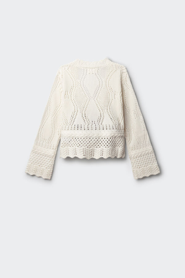 Springfield Kids Cardigan calados ni&ntilde;a beige