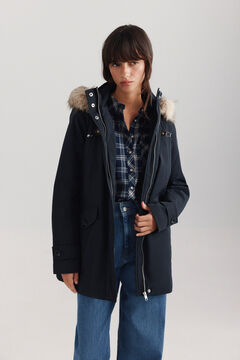 Springfield Parka with fur hood and buckle
