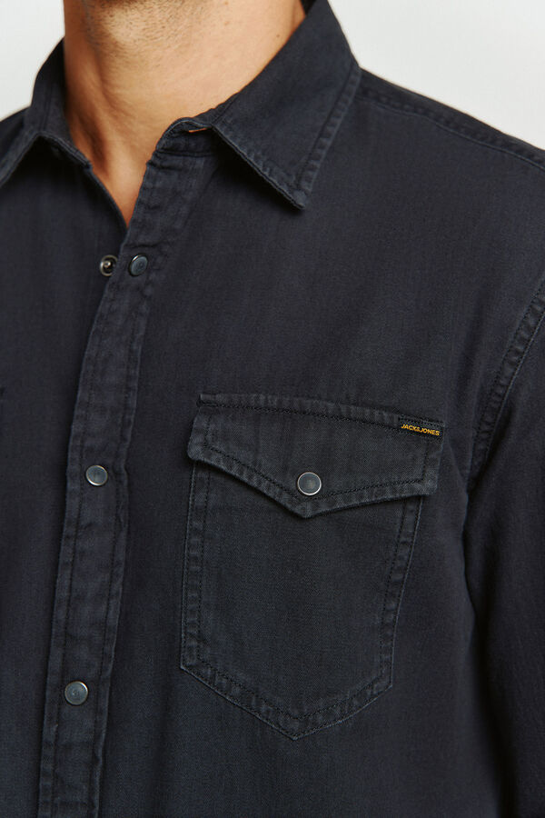 Jack & Jones Denim regular shirt black