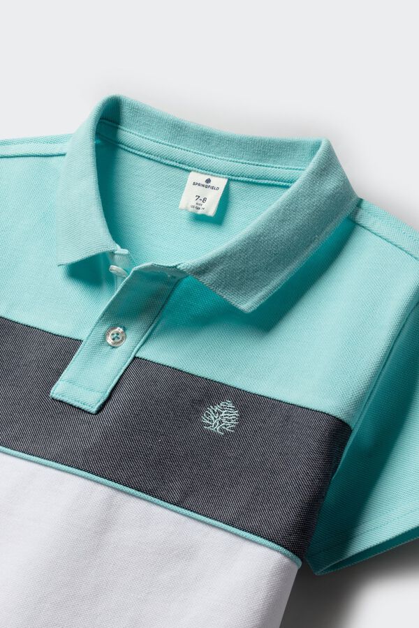 Springfield Kids Dečija oksford majica polo Tirkizna