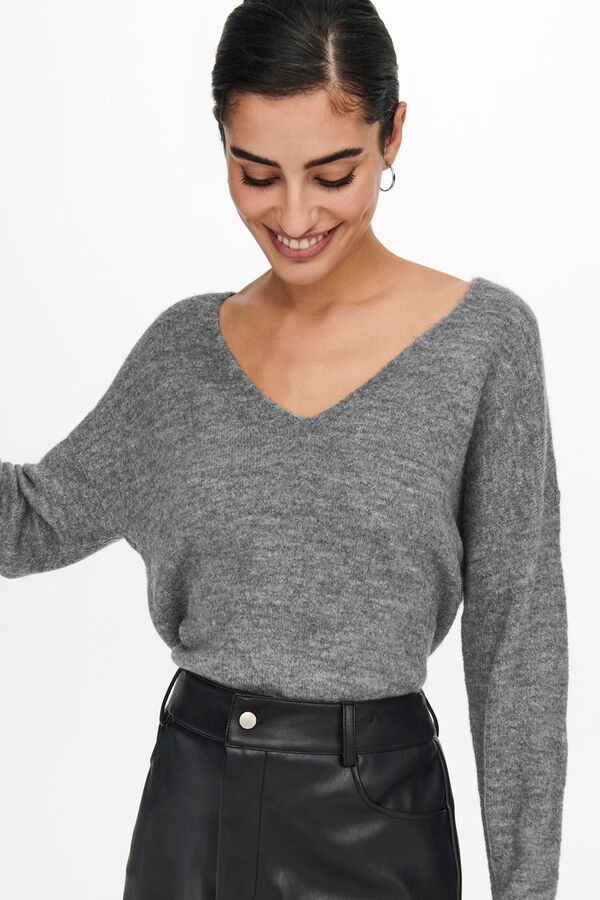 JDY Jersey de punto gris