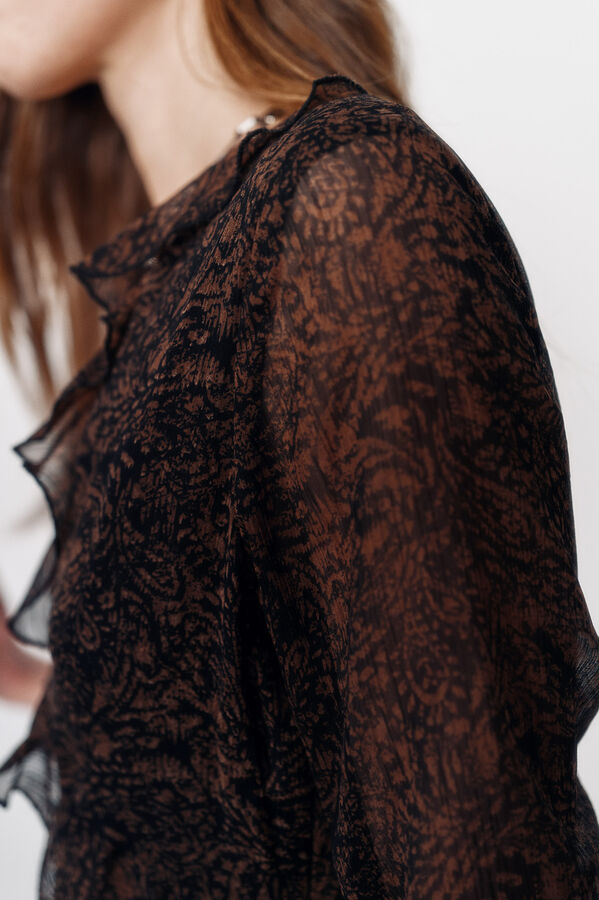 High Spirits Vestido Brune marr&oacute;n