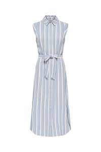 Only Vestido camisero largo de lino