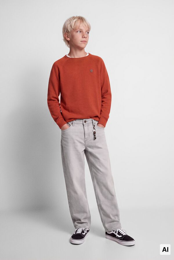 Springfield Kids Dečije skater teksas pantalone Siva