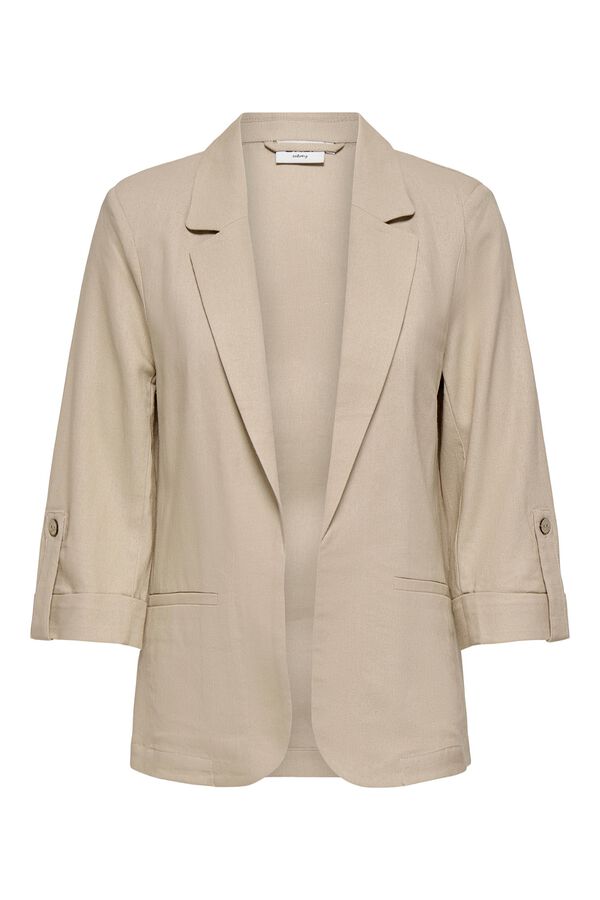 Only Linen open blazer gris