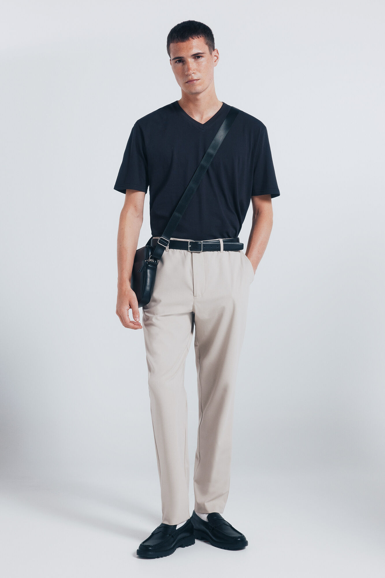 Springfield Essential V-neck T-shirt