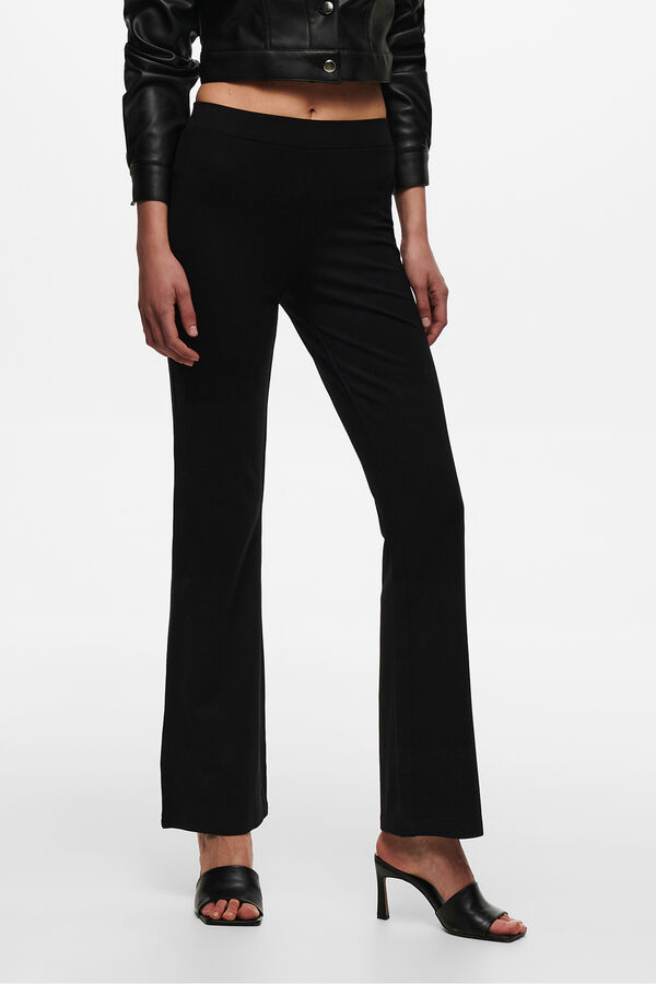 JDY Pantal&oacute;n campana ajustado negro