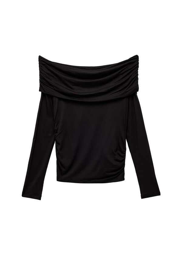 Koton Camiseta con hombros descubiertos negro