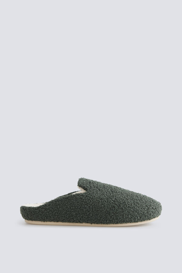 Springfield Puffer clog slipper green