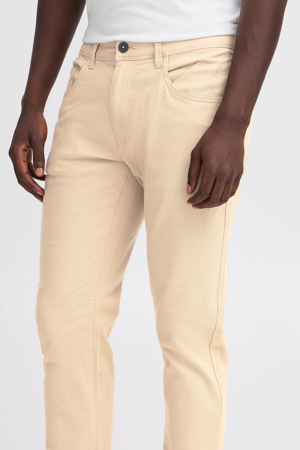 Blend Cal&ccedil;as de corte regular camel