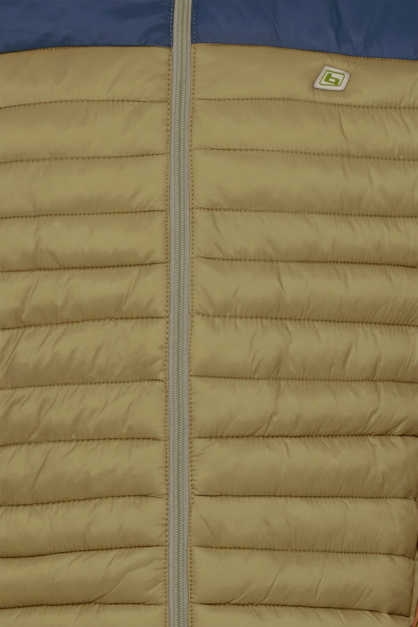 Blend Two-tone Padded Jacket brown