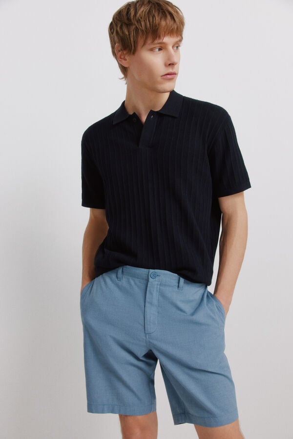 Springfield Structured Bermuda shorts blue