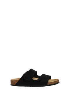 Springfield Double velcro strap sandals black