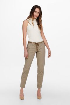 Only Pantal&oacute;n chino cintur&oacute;n verde