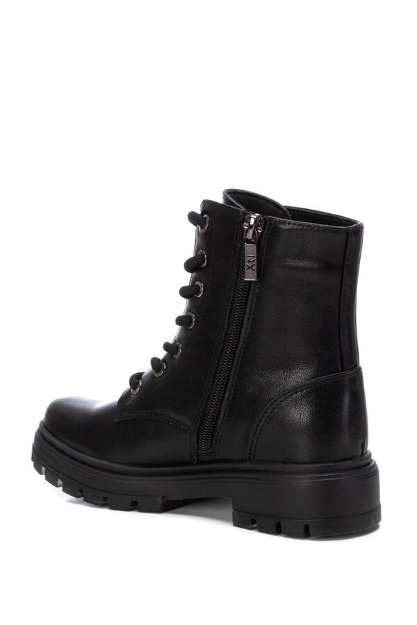 XTI Biker lace-up ankle boot black