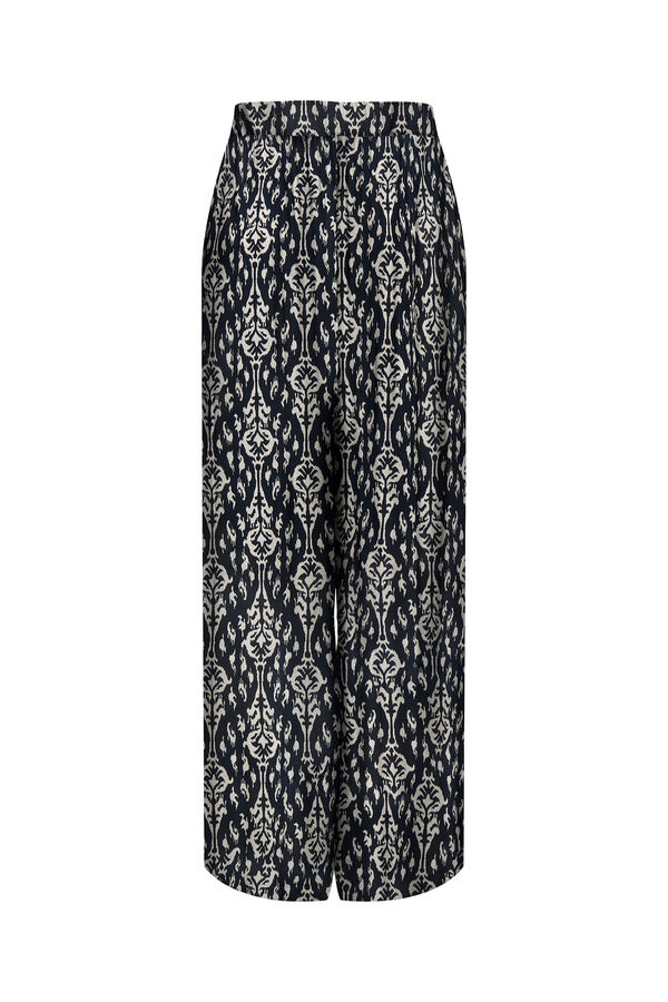 Only Pantal&oacute;n ancho estampado azul