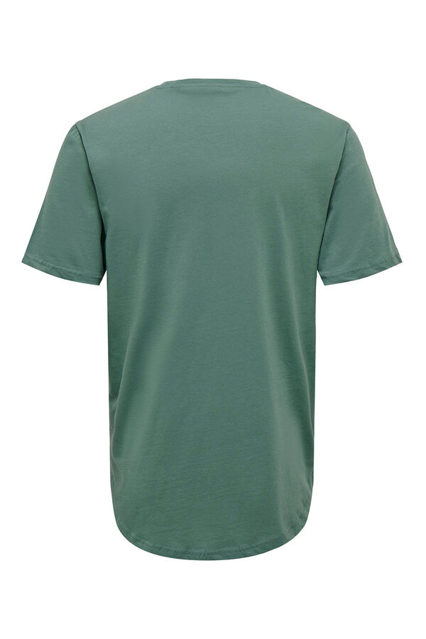 Springfield Camiseta básica manga corta verde