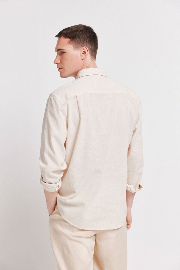 Springfield Linen shirt grey