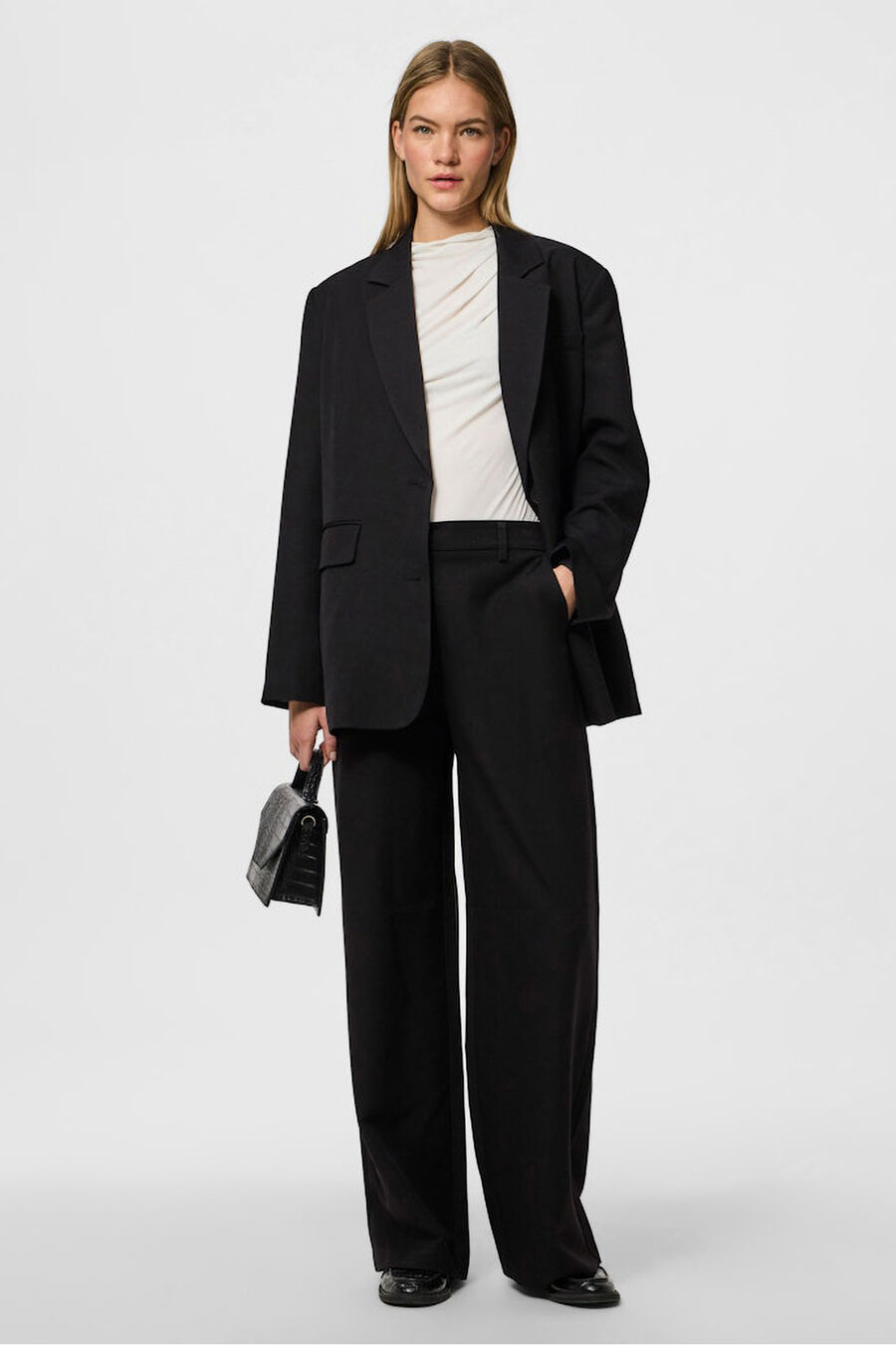 Pantalón traje wide