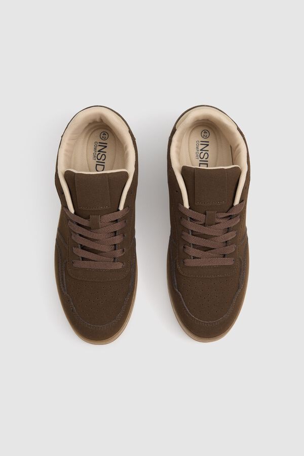Inside Low rubber trainers brown