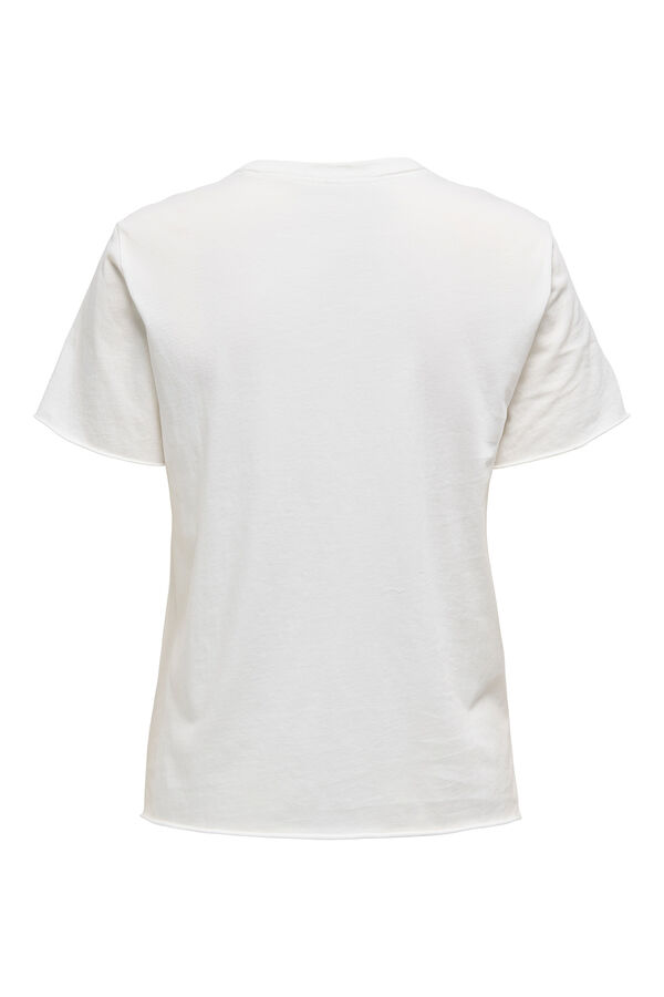 Only Printed short-sleeved T-shirt  beige